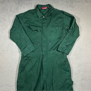 Craftsman Coveralls Men's XL Workwear Carpenter Mechanic Green Full Zip